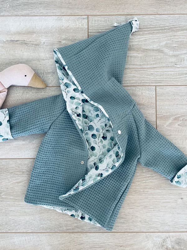 Übergangsjacke Mädchen Waffelpiqué Fb. mintgrün