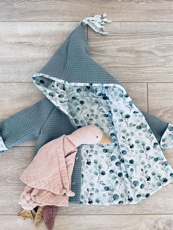 Übergangsjacke Mädchen Waffelpiqué Fb. mintgrün