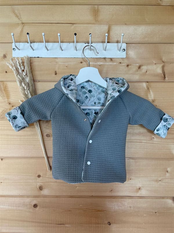 Übergangsjacke Mädchen Waffelpiqué Fb. mintgrün