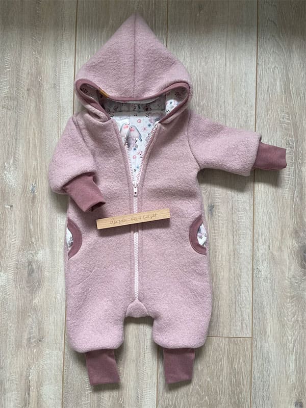 Walkanzug Mädchen altrosa